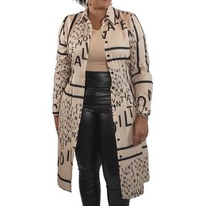 Letter Print Dress or Duster